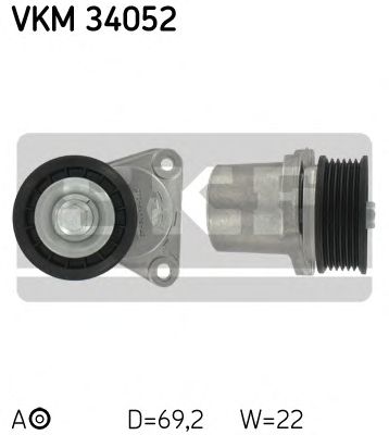 VKM 34052 SKF Натяжний ролик1